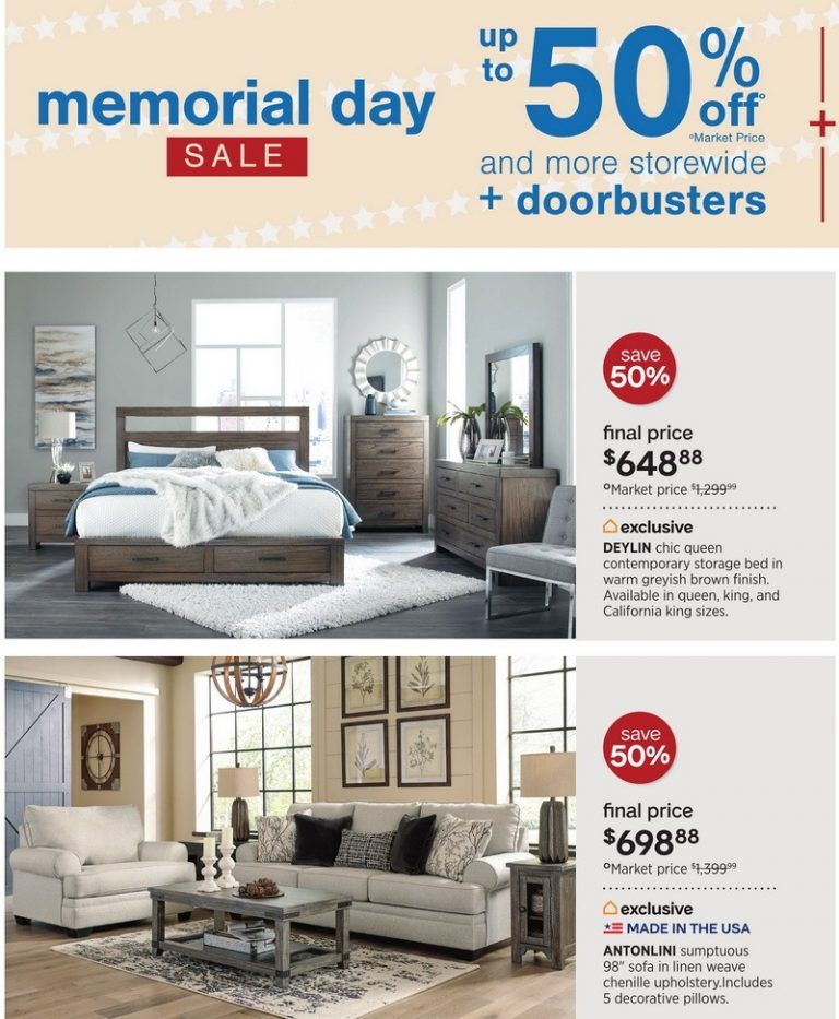 Ashley Furniture HomeStore Memorial Day Flyer Sale