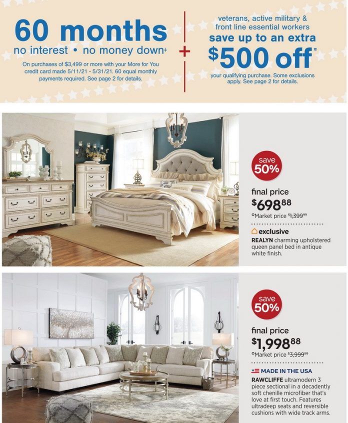 Ashley Furniture HomeStore Memorial Day Flyer Sale