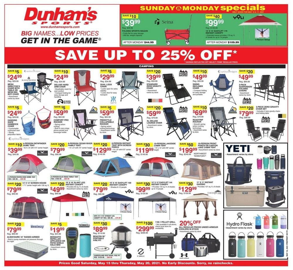 Dunham's Sports Weekly Ad May 15 – May 20, 2021