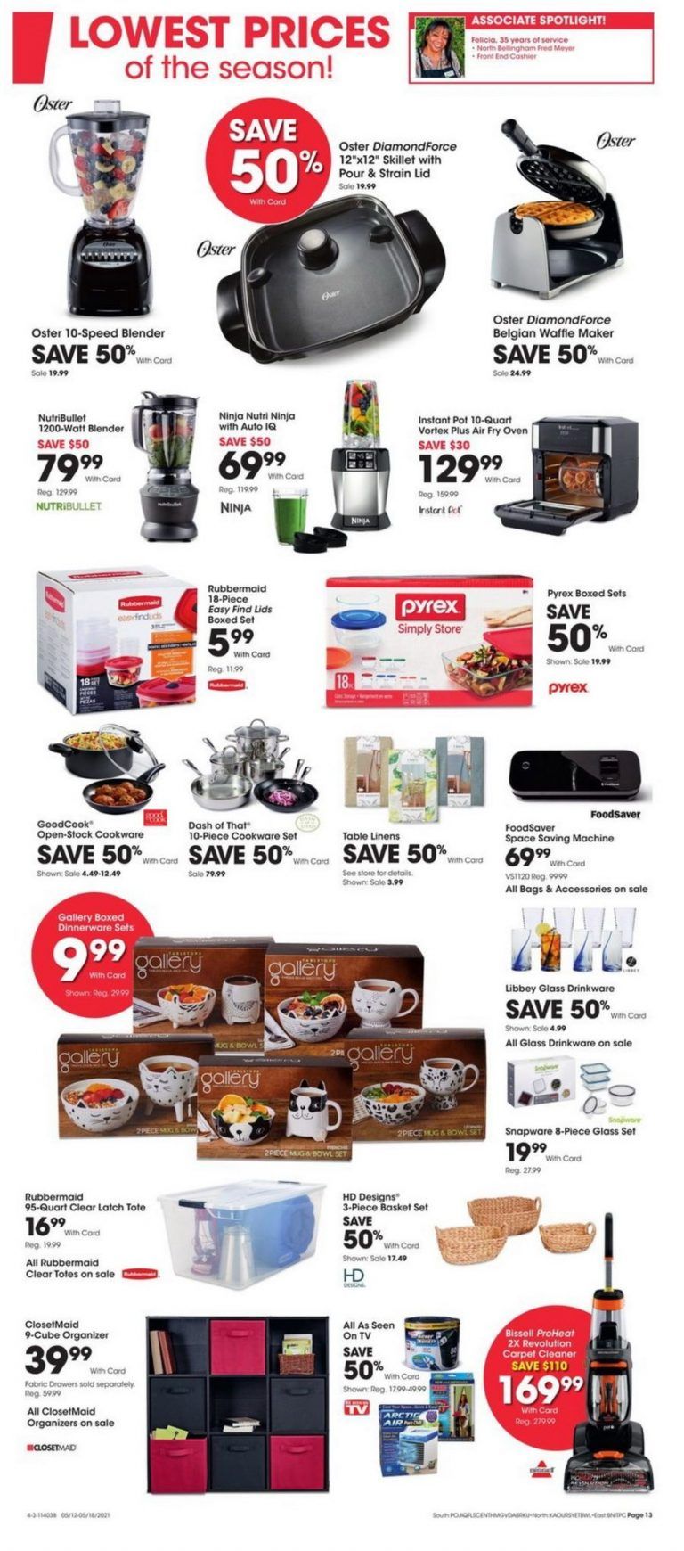 Fred Meyer Founder's Day Ad May 12 May 18, 2021