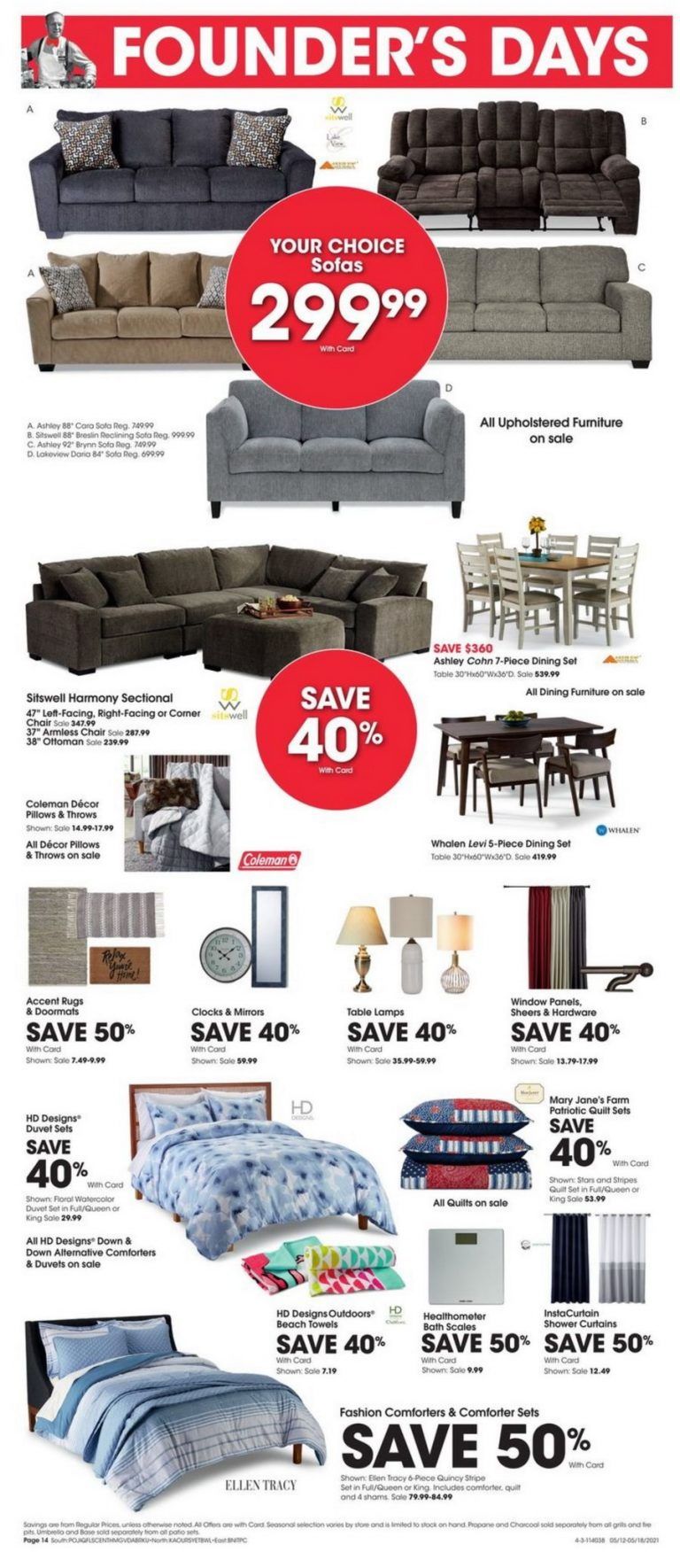 Fred Meyer Founder's Day Ad May 12 May 18, 2021