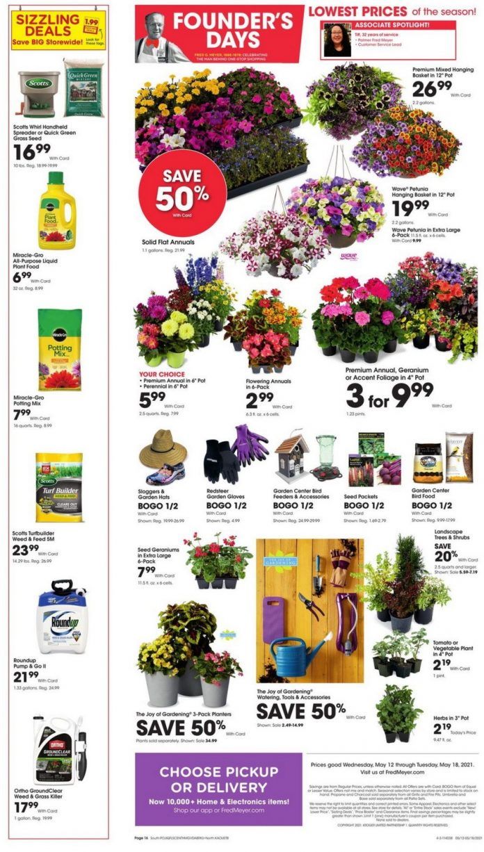 Fred Meyer Founder's Day Ad May 12 May 18, 2021