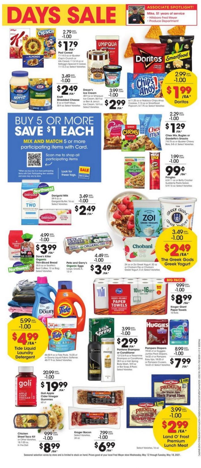 Fred Meyer Founder's Day Ad May 12 May 18, 2021