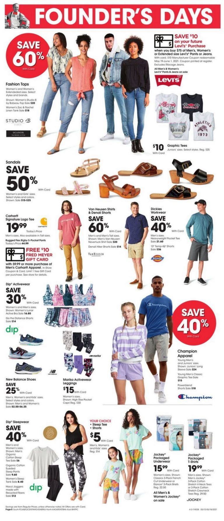 Fred Meyer Founder's Day Ad May 12 May 18, 2021