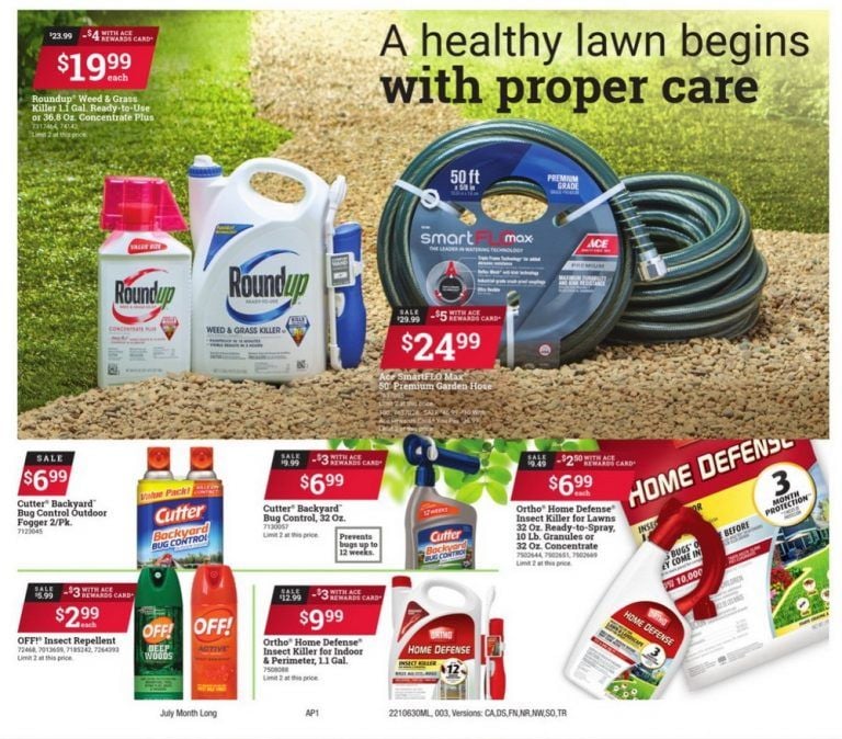 Ace Hardware Monthly Ad June 30 – July 31, 2021