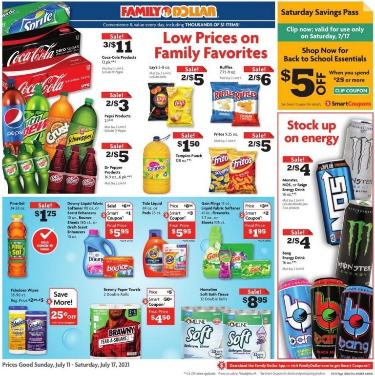 Family Dollar Weekly Ad July 11 – July 17, 2021