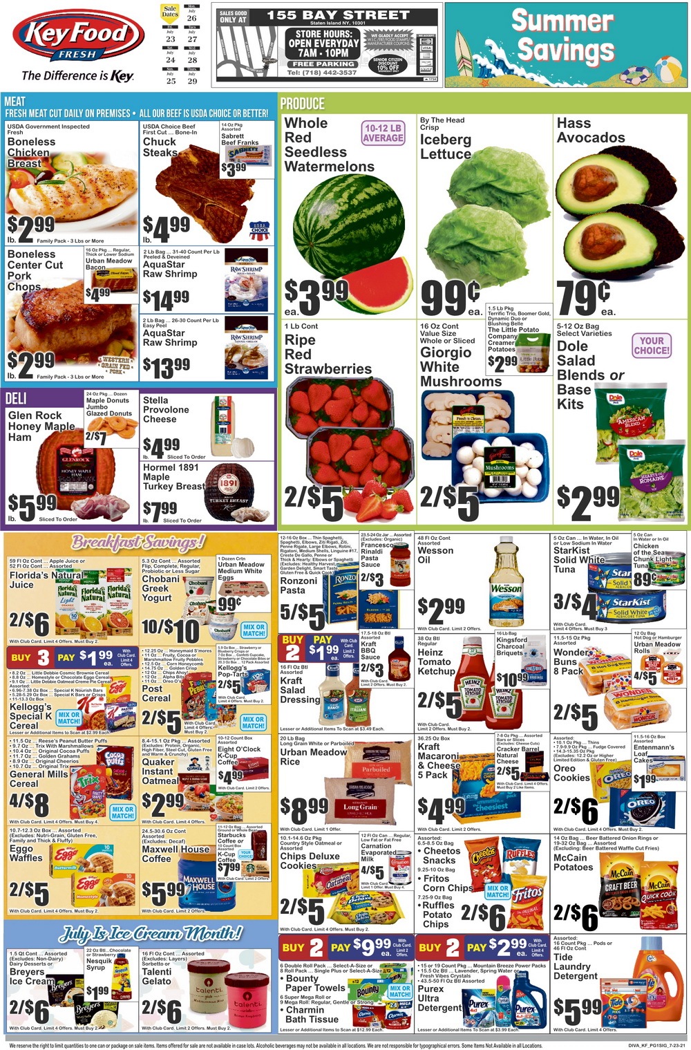 Key Food Weekly Ad Jul 23 – Jul 29, 2021