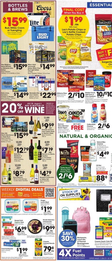 Kroger Weekly Ad July 28 – Aug 03, 2021