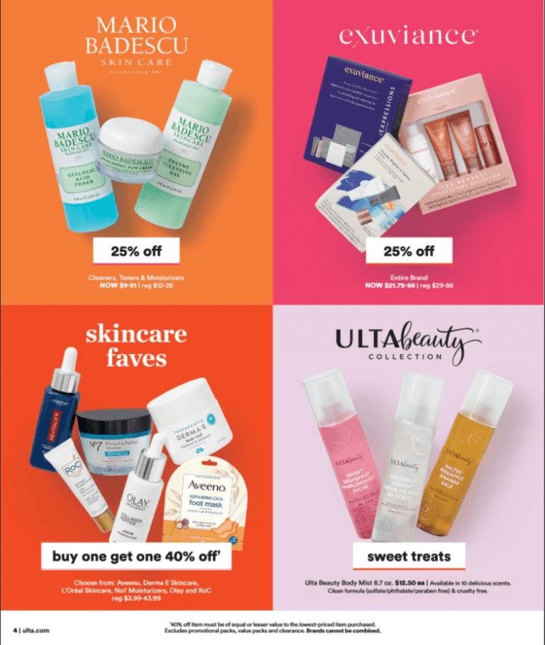 Ulta Beauty Weekly Ad July 25 – July 29, 2021