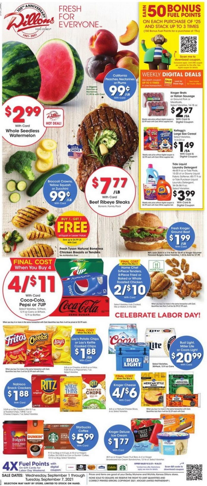 Dillons Weekly Ad Sep 01 – Sep 07, 2021