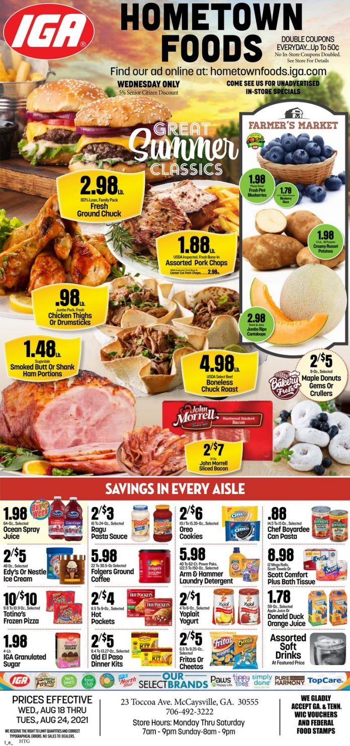 IGA Weekly Ad Aug 18 – Aug 24, 2021