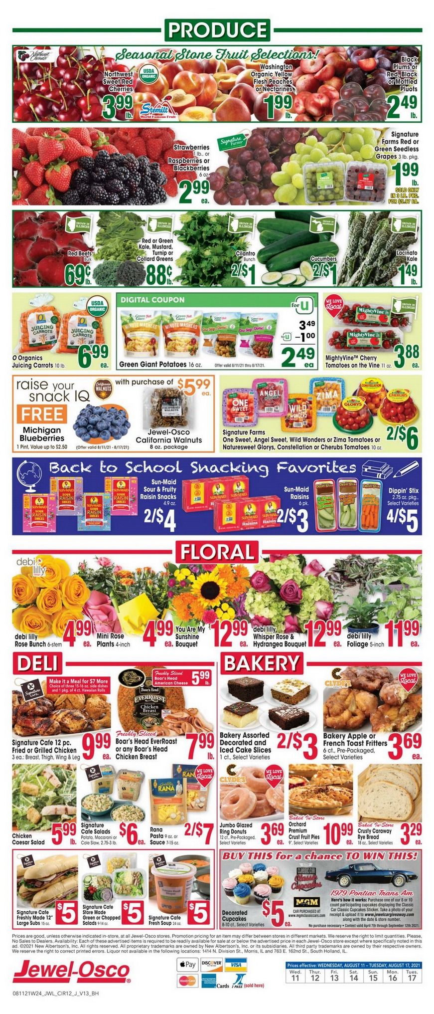 Jewel Osco Weekly Ad Aug 11 – Aug 17, 2021