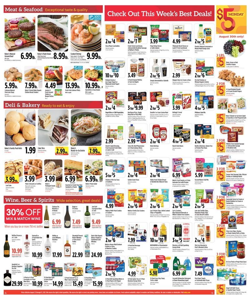 Raley's Supermarkets Weekly Ad Aug 25 – Aug 31, 2021