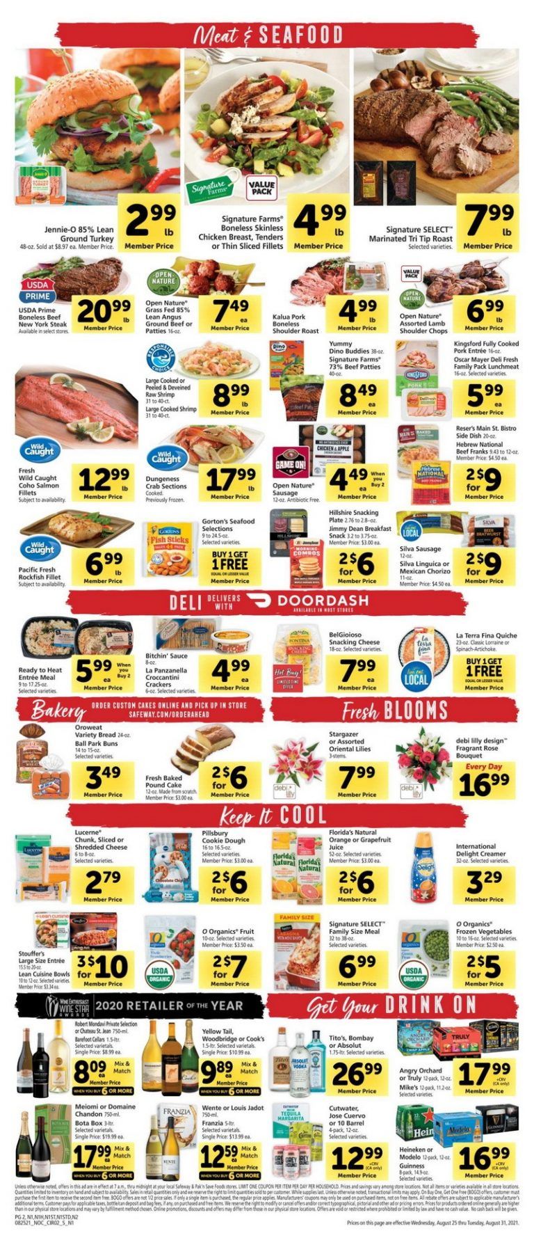 Safeway Weekly Ad Aug 25 – Aug 31, 2021