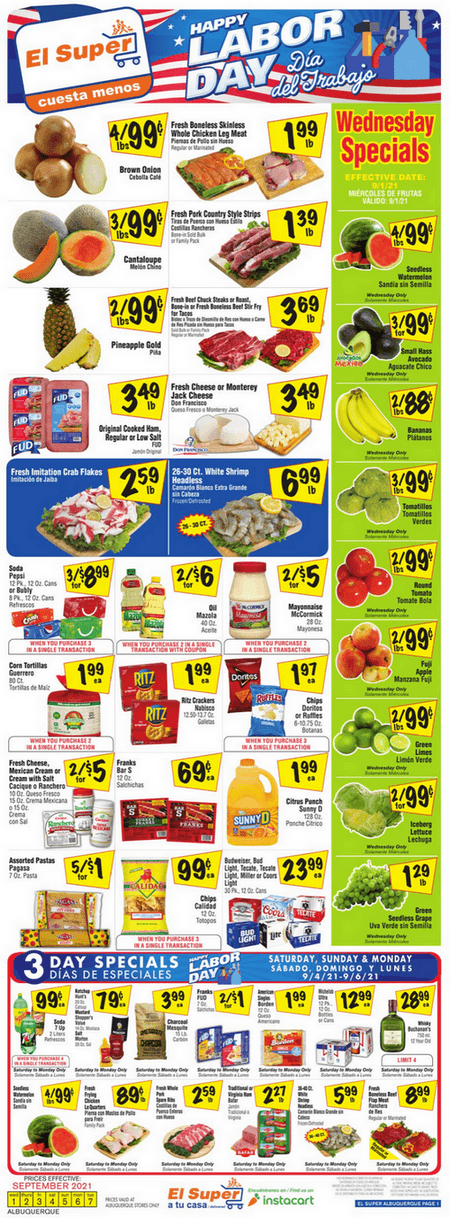 El Super Weekly Ad Sep 01 – Sep 07, 2021