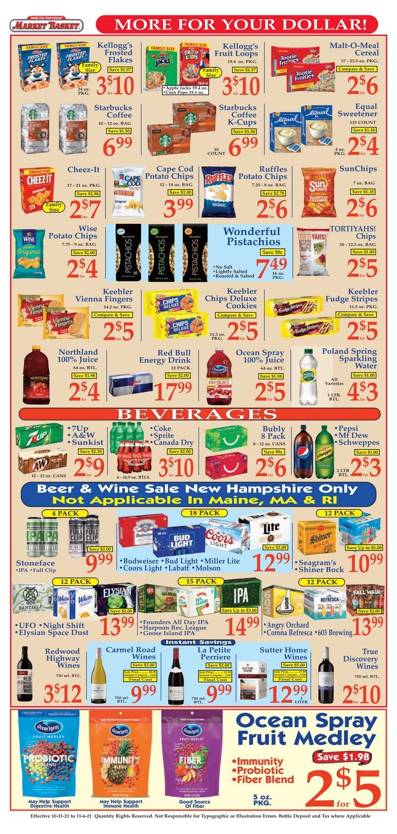 Market Basket Weekly Flyer Oct 31 – Nov 06, 2021