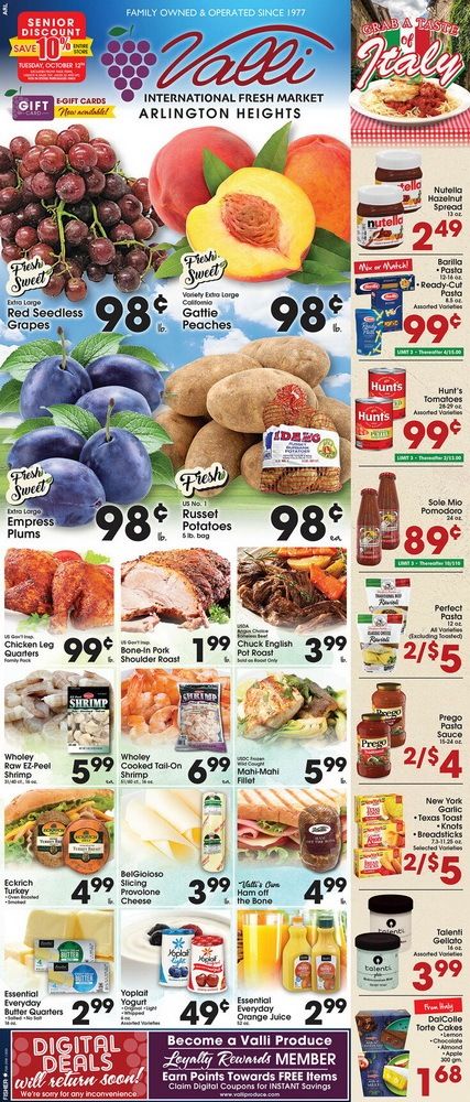 Valli Produce Weekly Ad Oct 06 – Oct 12, 2021