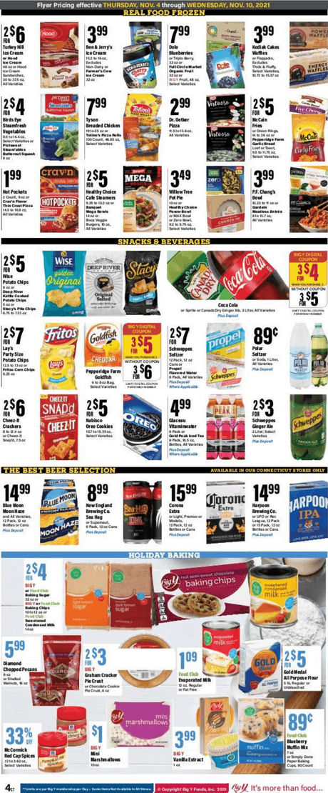 Big Y Weekly Ad Nov 04 – Nov 10, 2021