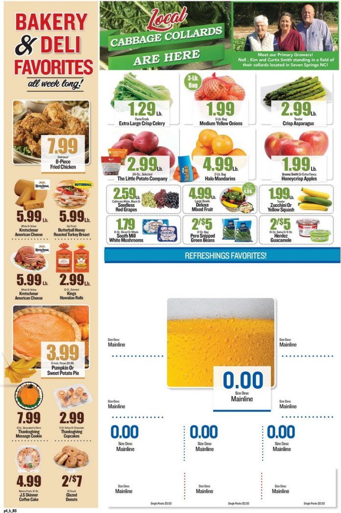 Piggly Wiggly Weekly Ad Nov 17 Nov 25, 2021 (Thanksgiving Promotion