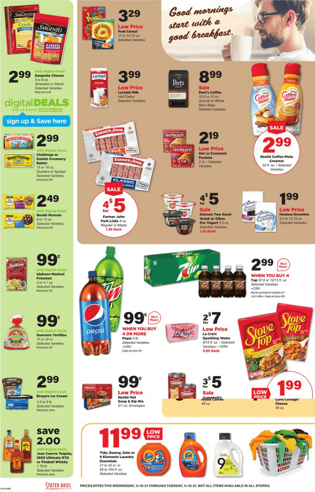 Stater Bros Weekly Ad Nov 10 – Nov 16, 2021