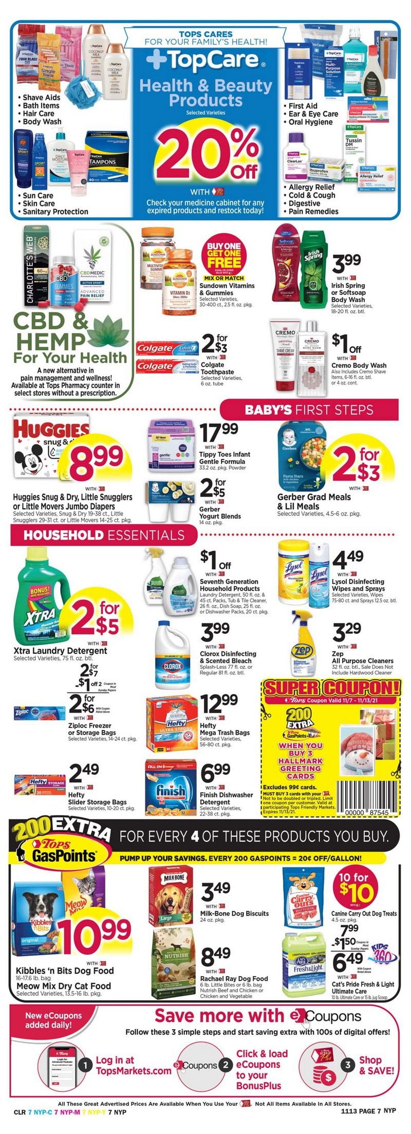 Tops Weekly Ad Nov 07 – Nov 13, 2021