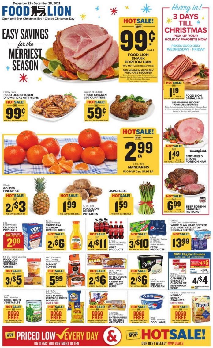 Food Lion Weekly Ad Dec 22 Dec 28, 2021 (Christmas Promotion Included)