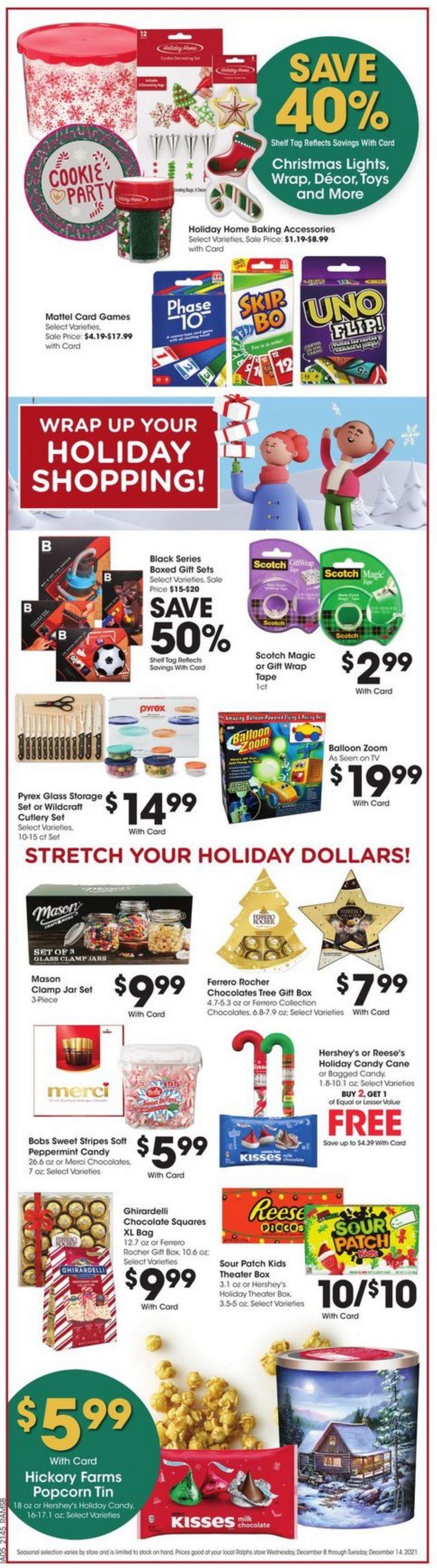 Ralphs Weekly Ad Dec 08 Dec 14, 2021 (Christmas Promotion Included)