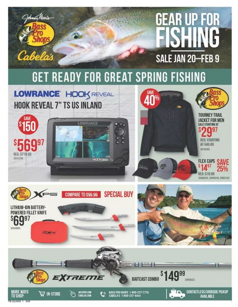 Bass Pro Shops Weekly Ad Jan 20 – Feb 09, 2022