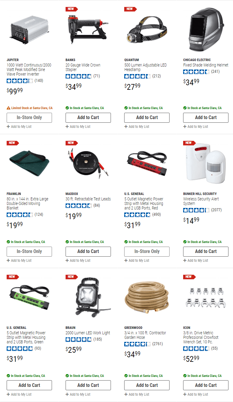 Harbor Freight Instant Savings Now Thru Jan 27, 2022