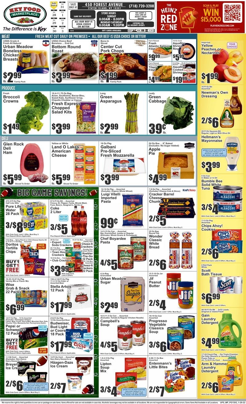 Key Food Weekly Ad Jan 28 – Feb 03, 2022