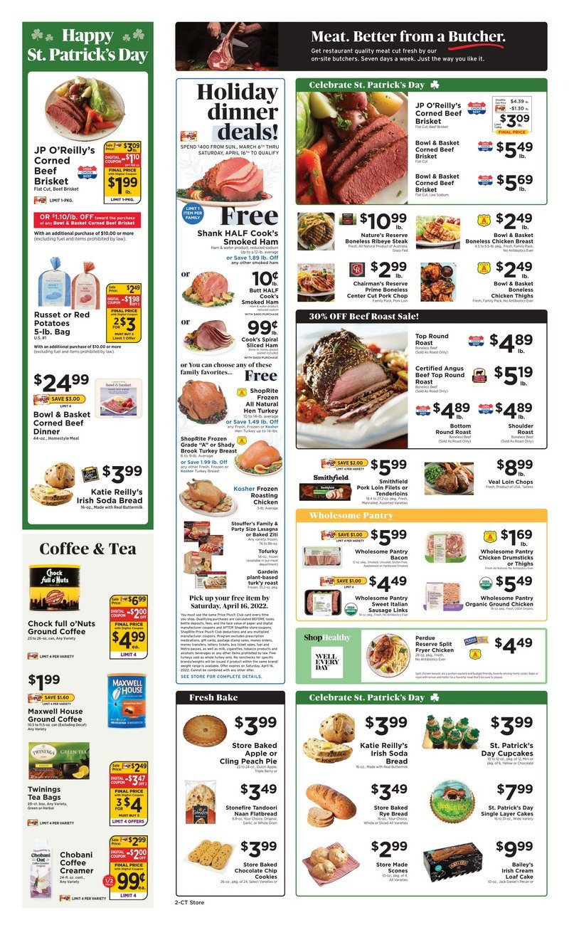 Shoprite Weekly Ad Mar 13 – Mar 19, 2022 (st. Patrick's Day Promotion 