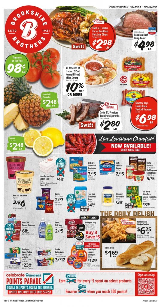 Brookshire Brothers Weekly Ad Apr 06 – Apr 12, 2022