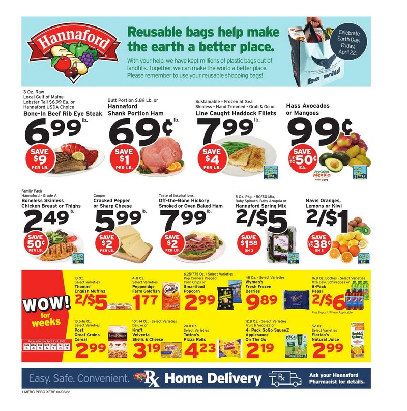 Hannaford Weekly Ad Apr 03 – Apr 09, 2022