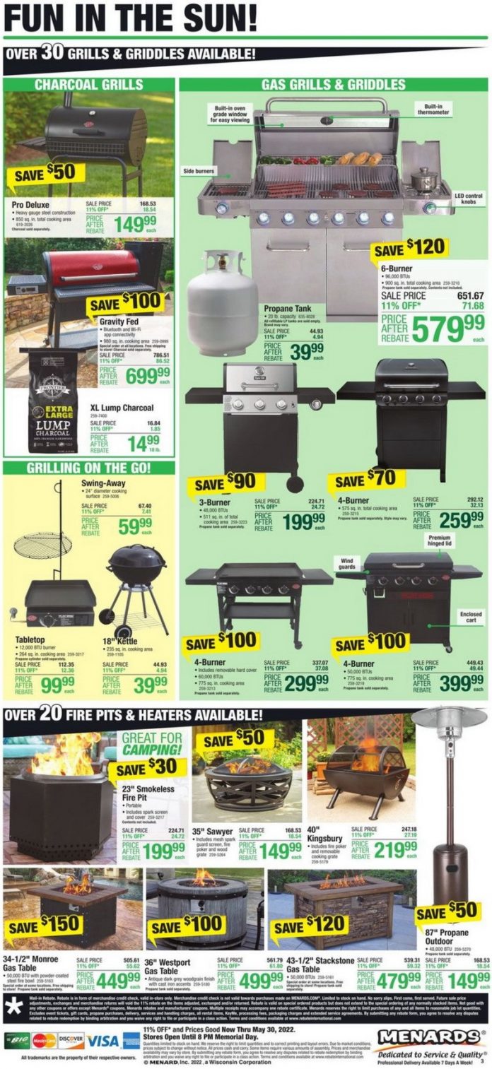 Menards Memorial Day Ad May 19 May 30, 2022