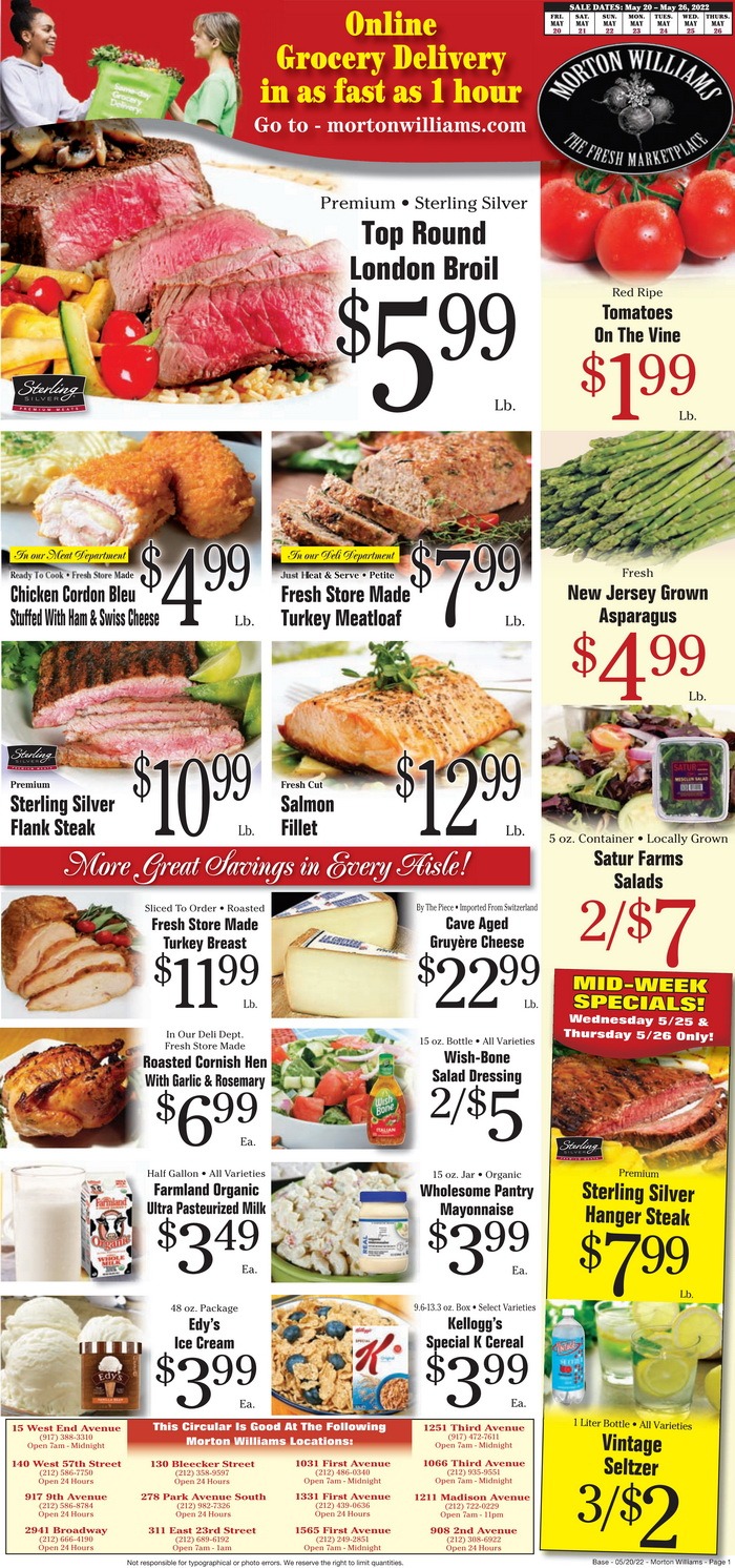 Morton Williams Weekly Ad May 20 – May 26, 2022