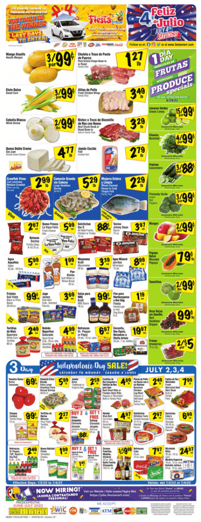 Fiesta Mart Weekly Ad Jun 29 – Jul 05, 2022