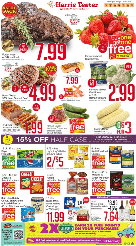 Harris Teeter Weekly Ad Jun 08 – Jun 14, 2022