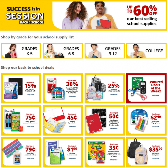 Office Depot BackToSchool Flyer Sale