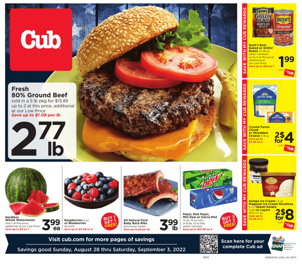 Cub Foods Weekly Ad Aug 28 Sep 03 2022