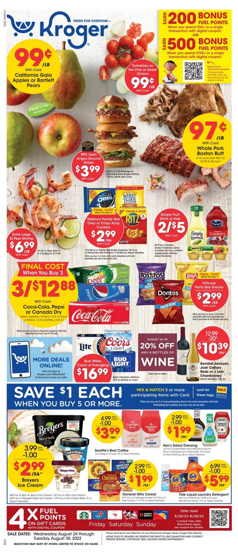 Kroger Weekly Ad Aug 24 – Aug 30, 2022