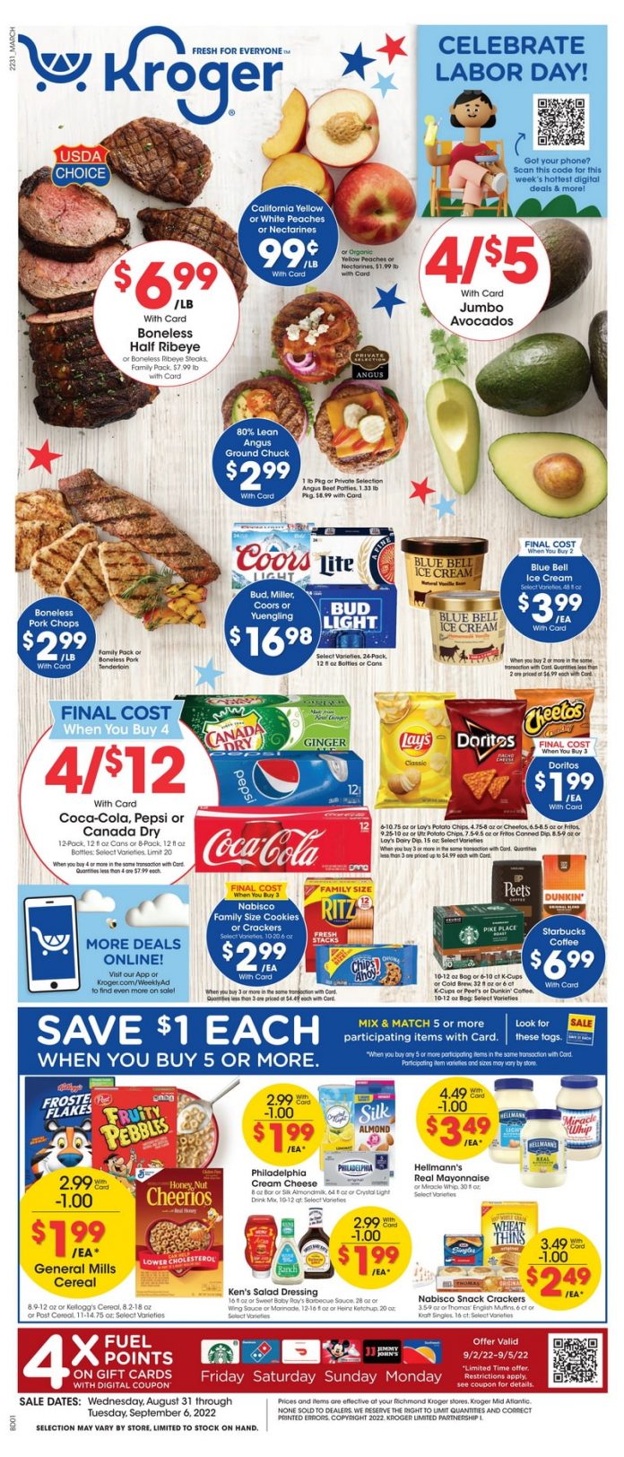 Kroger Weekly Ad Aug 31 – Sep 06, 2022