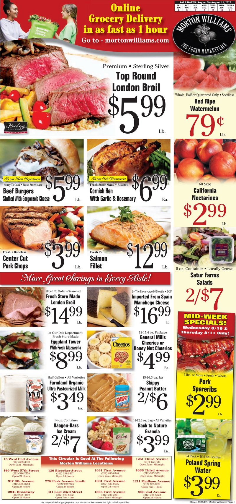 Morton Williams Weekly Ad Aug 05 – Aug 11, 2022