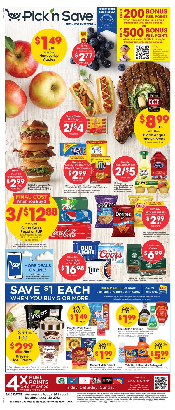 Pick 'n Save Weekly Ad Aug 24 – Aug 30, 2022