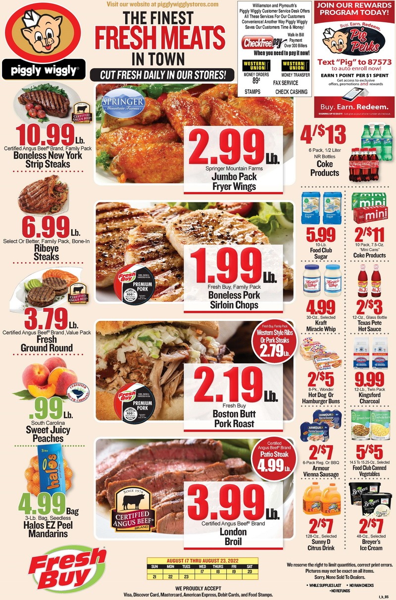 Piggly Wiggly Weekly Ad Aug 17 – Aug 23, 2022