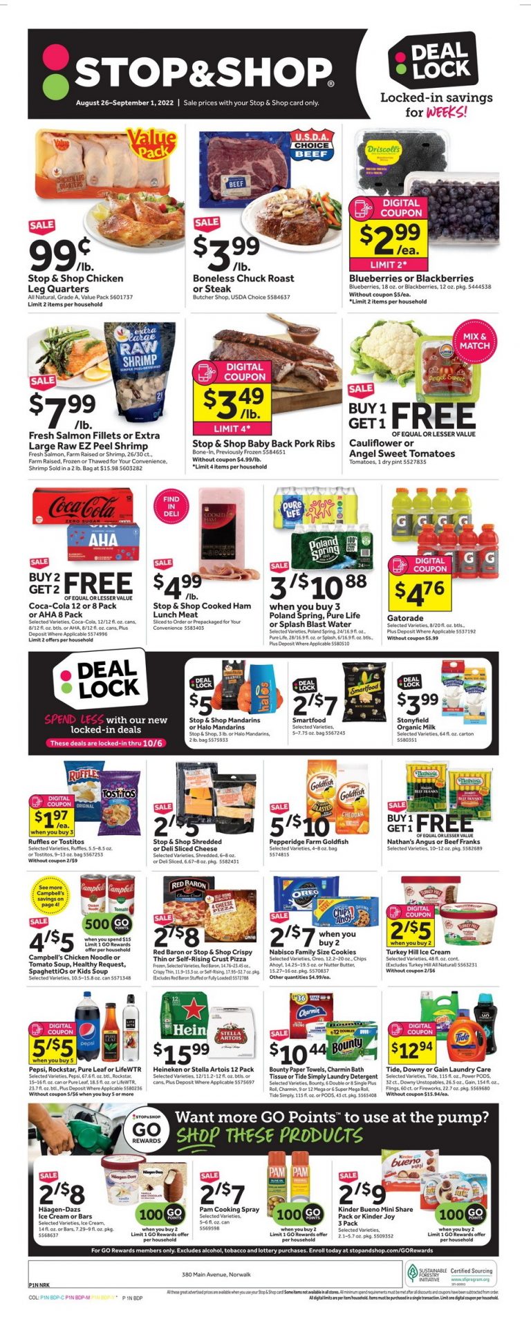 Stop & Shop Weekly Ad Aug 26 – Oct 06, 2022