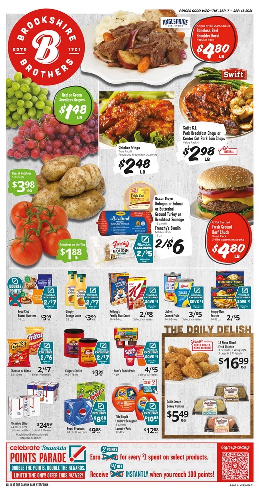 Brookshire Brothers Weekly Ad Sep 07 – Sep 13, 2022