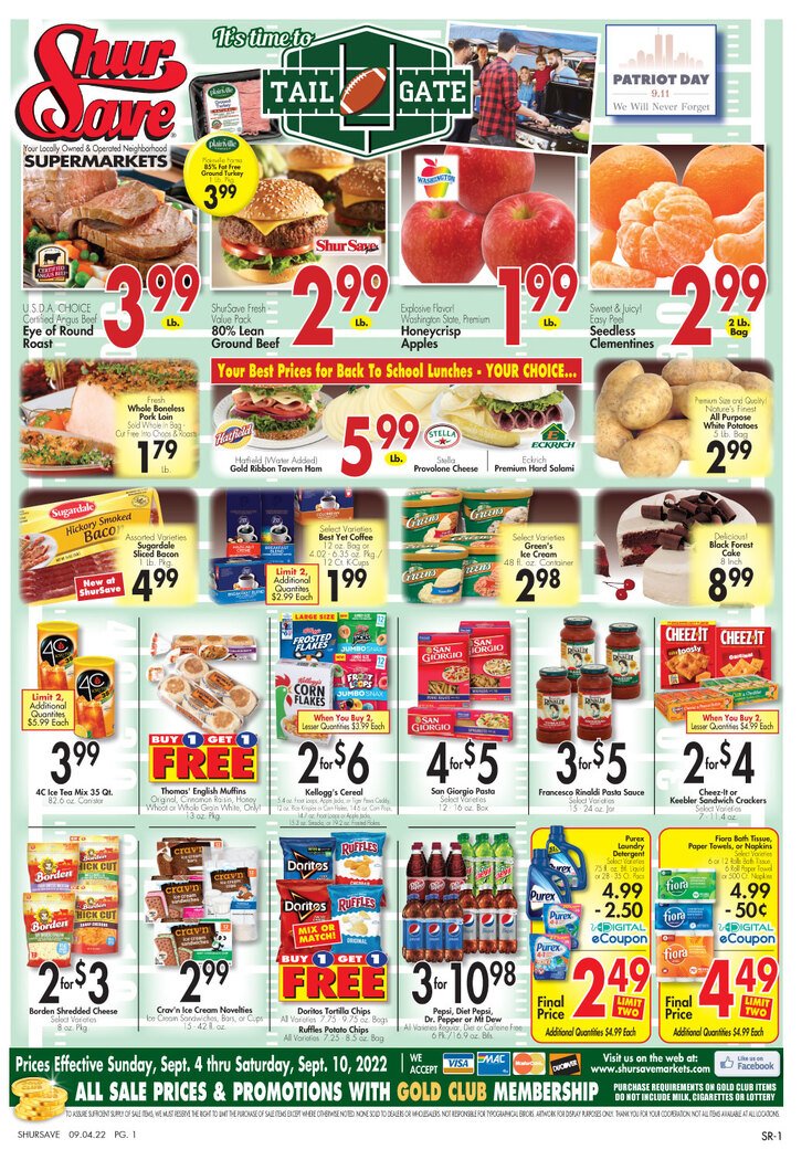 Gerrity's Supermarkets Weekly Ad Sep 04 – Sep 10, 2022