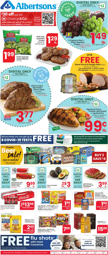 Albertsons Weekly Ad Oct 19 – Oct 25, 2022