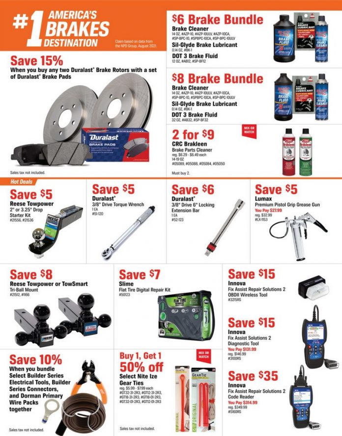 AutoZone Monthly Ad Oct 18 Nov 14, 2022