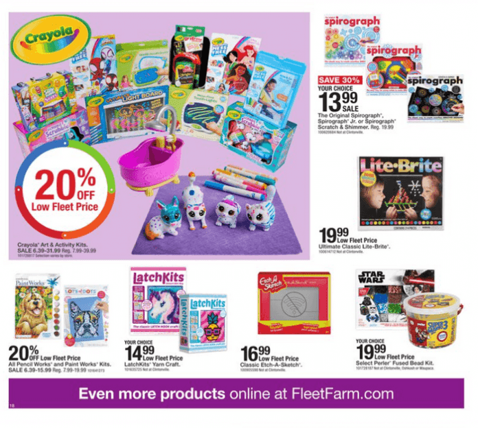 Fleet Farm Monthly Toyland Ad Oct 15 Nov 12, 2022